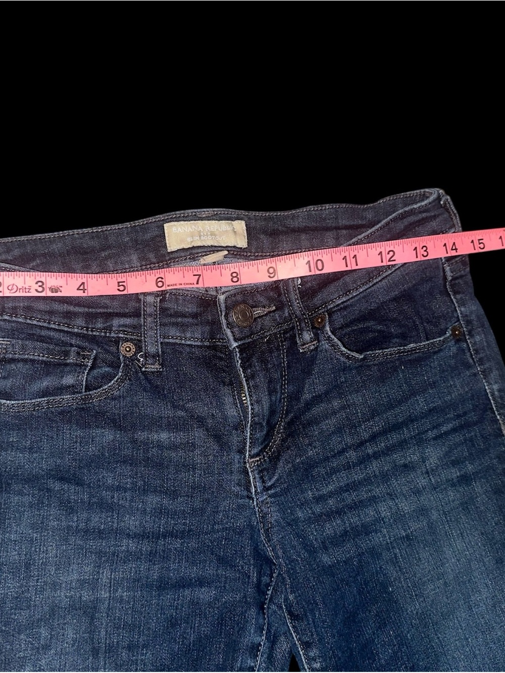 Banana Republic Slim Straight Jeans - Dark Blue Wash - Picture 7 of 8